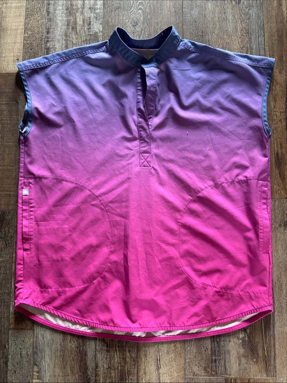 Figs Pink & Purple Ombre Rafaela Scrub Top